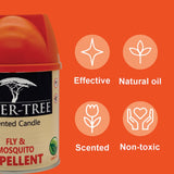 6 x Fly & Mosquito Repellent Candles - Lemon&Basil (Bulk)